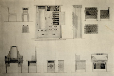 木工寝室用家具図案(出典:愛知縣商品陳列館図案資料)