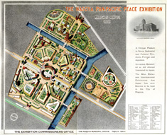 開場全体図(出典:名古屋汎太平洋平和博覧会会誌上巻)